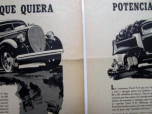 1939 Ford Truck V8 Choose The Power You Want Ad Proof Spanish Text Original