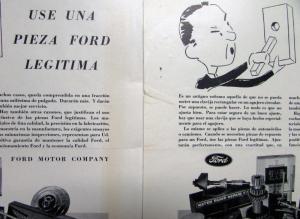 1938 Ford To Be Sure Of A Proper Fit Ad Proof Spanish Text Original