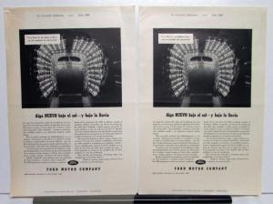 1938 Ford Something New Under The Sun Ad Proof Spanish Text Original