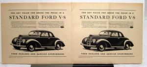 1938 Ford Standard V8 Coupe You Get Value Far Above The Price Ad Proof Original