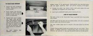 1965 General Motors B Body Convertible Power Top Operation Owners Manual Hydro