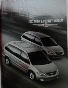 2002 Chrysler Town & Country Voyager Original Color Sales Brochure