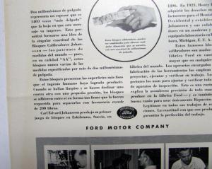 1937 Ford Two Millionths Of An Inch Thinner Than This Sheet Ad Proofs Spanish