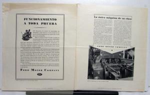 1936 Ford The Only Machine Of Its Kind Original Ad Proof Spanish Text
