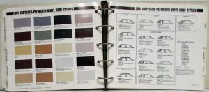 1981 Chrysler Plymouth Dodge Fleet Buyers Guide Binder - Cars and Trucks