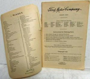 1927 Ford Model T Price List of Parts Orig Effect July 1 1927 For 1909 To1927