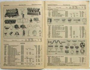 1927 Ford Model T Price List of Parts Orig Effect July 1 1927 For 1909 To1927