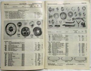 1934 Ford Model T Price List of Parts Orig Effect Nov 15 1934 For 1909 To 1927