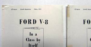 1935 Ford V8 In A Class By Itself Ad Proof Original