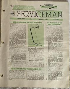 1958 The Cadillac Serviceman Dealer Technical Service Bulletins Partial Set