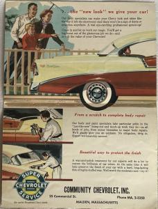 1956 Chevrolet Neighbors are Sure to Notice Sales Mailer with Fire Safety Info