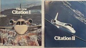 1977-1978 Cessna Citation I and Citation II Sales Folders/Posters