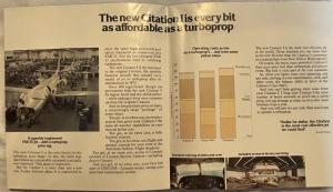 1977-1978 Cessna Citation I and Citation II Sales Folders/Posters