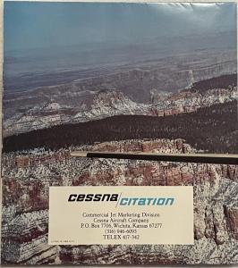 1977-1978 Cessna Citation I and Citation II Sales Folders/Posters