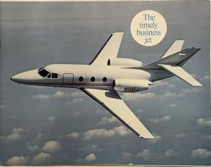 1977 Falcon 10 Jet Sales Brochure with Falcon 20 Jet Family Spec Sheet