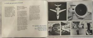 1977 Falcon 10 Jet Sales Brochure with Falcon 20 Jet Family Spec Sheet