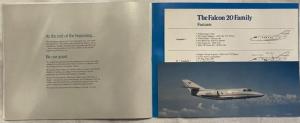 1977 Falcon 10 Jet Sales Brochure with Falcon 20 Jet Family Spec Sheet