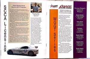 1999 Panoz Racing School Newsletter Promo Card and Business Card