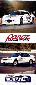 1999 Panoz Racing School Newsletter Promo Card and Business Card