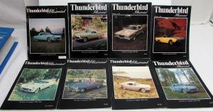 1974-1976 Thunderbird Illustrated Magazine Set of 8 History Information Stories