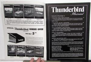 1974-1976 Thunderbird Illustrated Magazine Set of 8 History Information Stories