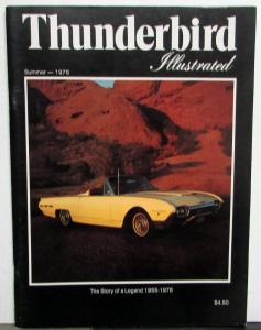 1974-1976 Thunderbird Illustrated Magazine Set of 8 History Information Stories