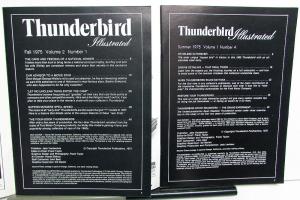1974-1976 Thunderbird Illustrated Magazine Set of 8 History Information Stories