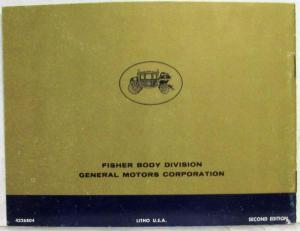 1966 General Motors GM Convertible Top Operation Care Owners Manual - Cadillac