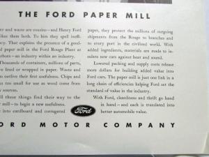 1936 Ford The Ford Paper Mill Where Are The Papers? Ad Proof Original
