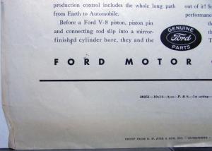 1937 Ford V8 From Earth To Ford V8 Ad Proof Original