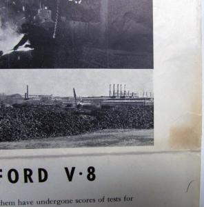1937 Ford V8 From Earth To Ford V8 Ad Proof Original