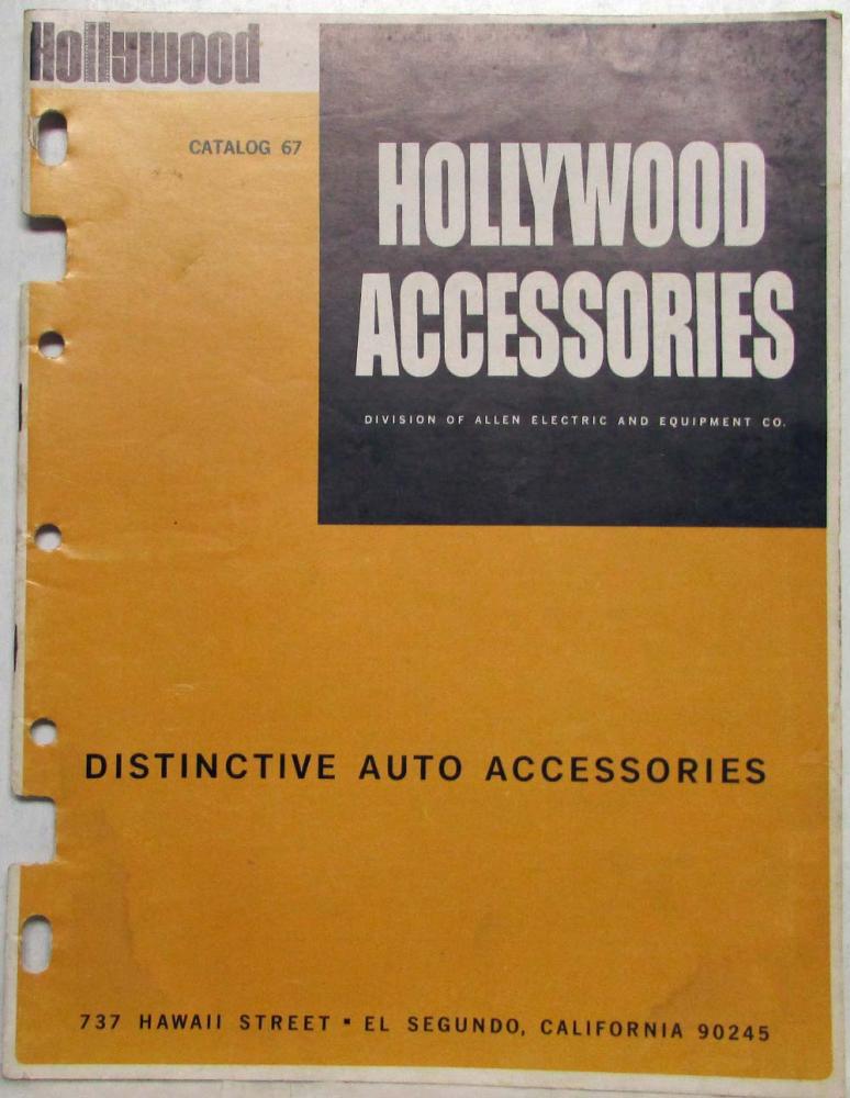 1967 Hollywood Custom Accessories Catalog 67 - Allen Electric and Equipment Co