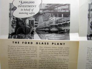 1936 Ford The Ford Glass Plant In Behalf Of Motoring Safety Ad Proof Original