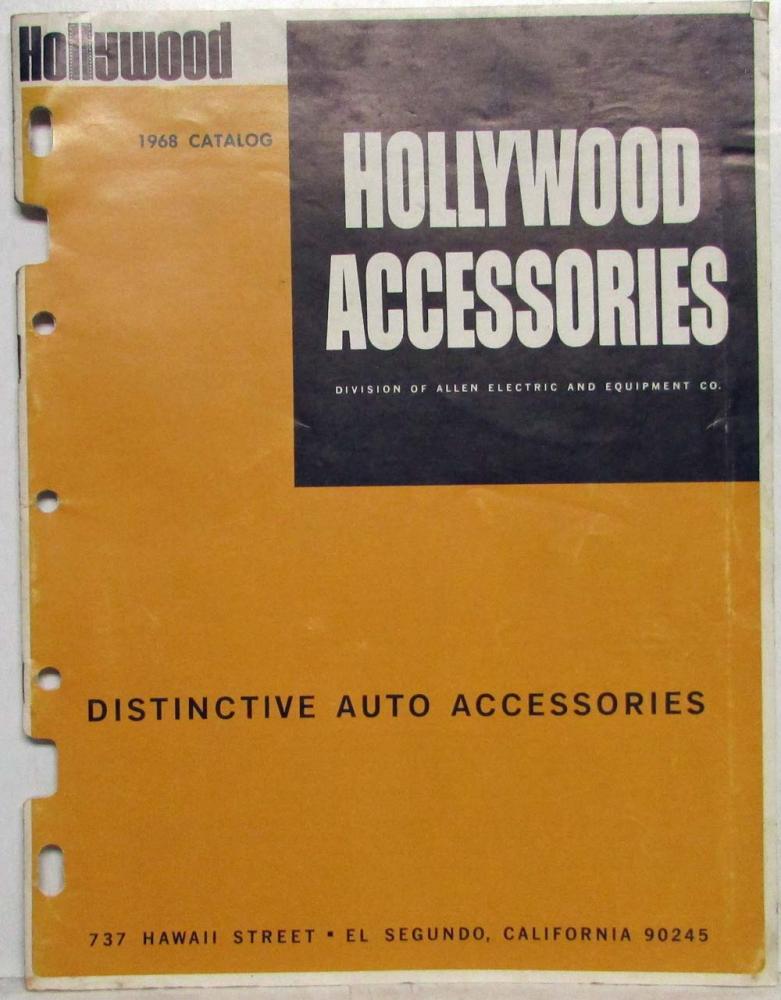 1968 Hollywood Custom Accessories Catalog 68 - Allen Electric and Equipment Co
