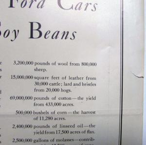 1935 Ford We Paint Ford Cars With Soy Beans Ad Proof Original