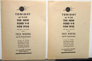 1935 Ford V8 The New Ford V8 for 1935 Ad Proof Original