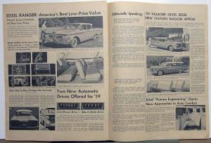 1959 Edsel Dealer Newspaper Style Sales Brochure Corsair Ranger Villager Rare