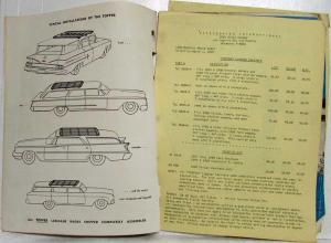 1949-1960 Accessories International Catalog and Price Sheets - Continental Kits