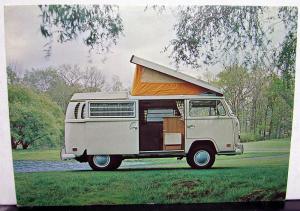 1970 Volkswagen VW Campmobile Van Dealer Sales Postcard Original