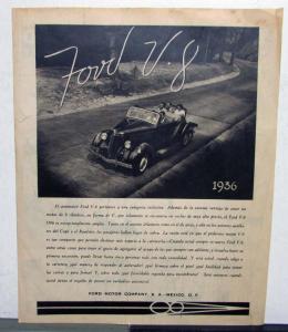 1936 Ford Convertible V8 Belongs To A Exclusive Category Ad Proof Spanish text