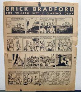 1936 Ford Convertible V8 Dedicated To Youth Women & Men Ad Proof Spanish text