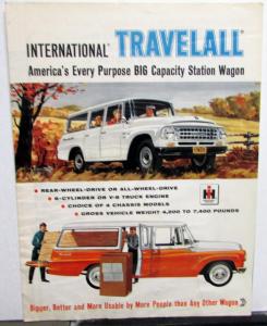 1963 International IH Travelall Truck Dealer Sales Brochure Folder Wagon Orig