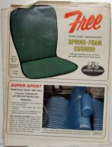 1968 Arthur Fulmer Seat Cover & Audio Offerings to Resellers Sales Mailer Folder