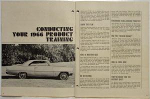 1966 Chevrolet Dealer Meeting Guide and Quiz Book - New Product Training