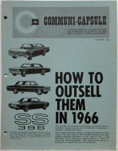 1966 Chevrolet Dealer Meeting Guide Communi-Capsule - New Product Training