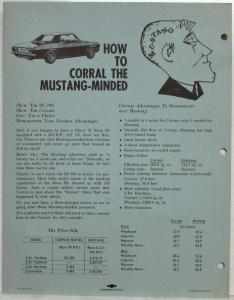 1966 Chevrolet Dealer Meeting Guide Communi-Capsule - New Product Training