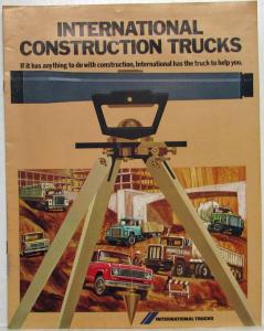 1974 International Construction Trucks Oversized Sales Brochure - Scout Transtar