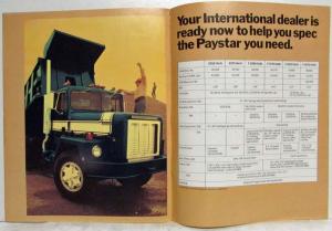 1974 International Paystar 5000 Oversized Sales Brochure