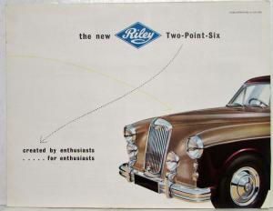 1958 Riley Two-Point Six and One-Point-Five Sales Folder/Posters