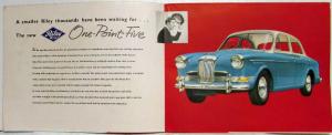 1958 Riley Two-Point Six and One-Point-Five Sales Folder/Posters